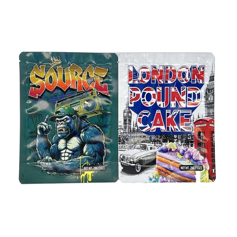 Airtight Pineapple Express Skull 1oz Mylar Bags